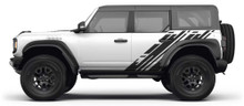 DITHER TWO: 2021-2026 Ford Bronco Decals Door Body Stripes Vinyl Graphics Kit (VGP-9576-BRONCO-ONE)