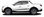 Picture shows BROW Universal Versatile Style Side Body Vinyl Graphics Door Stripes Decals Shown on Hyundai Santa Cruz