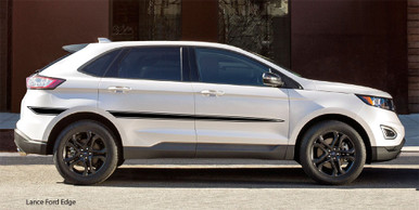 LANCE: Universal Versatile Side Body Vinyl Graphics Door Stripes Decals Shown on Ford Edge