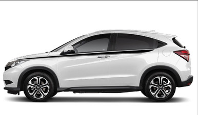 STRIDE: Universal Versatile Side Body Vinyl Graphics Door Stripes Decals Shown on Honda HRV-1