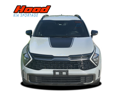 SPORTAGE HOOD | 2023-2026 Kia Sportage Hood Vinyl Graphics Decal Stripe Kit (VGP-10212)