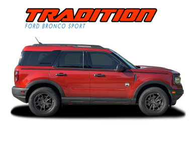 TRADITIONS | 2021-2026 Ford Bronco Sport Side Stripes Door Decals Body Vinyl Graphics Kit (VGP-9139)