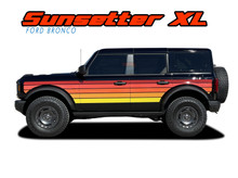 SUNSETTER DIGITAL | 2021-2026 Ford Bronco Full Size Side Door Decals Body Stripes Vinyl Graphics Kit (VGP-10023)