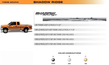 SHADOW RIDGE Universal Vinyl Graphics Decorative Striping and 3D Decal Kits by Sign Tech Media, Inc. (STM-SR)