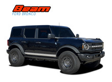 BEAM | 2021-2026 Ford Bronco Decals Door Body Stripes Vinyl Graphics Kit (VGP-10030)