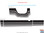 SIDEWINDER | 2015-2023 Dodge Challenger Factory OE Factory Style Offset Racing Stripes for Shaker Style Hood Vinyl Graphic Roof Trunk Decals (VGP-9207)