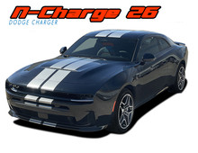 N-CHARGE RALLY 26 | 2026 Dodge Charger Sixpack Racing Stripes | Rally Vinyl Graphics Decals Kit (VGP-10550)