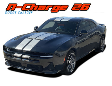 N-CHARGE RALLY 26 | 2026 Dodge Charger Sixpack Racing Stripes | Rally Vinyl Graphics Decals Kit (VGP-10550)