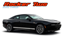 ROCKER TWO | 2024-2026 Dodge Charger Lower Rocker Panel Side Door Stripes Vinyl Graphic Decals Kit (VGP-10616)