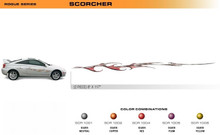 SCORCHER Universal Vinyl Graphics Decorative Striping and 3D Decal Kits by Sign Tech Media, Inc. (STM-SCR)