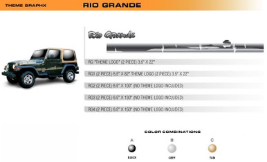RIO GRANDE Universal Vinyl Graphics Decorative Striping and 3D Decal Kits by Sign Tech Media, Inc. (STM-RG)
