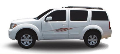 REVO : Automotive Vinyl Graphics - Universal Fit Decal Stripes Kit - Pictured with MIDSIZE CROSSOVER SUV (ILL-695696)
