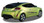 REACTOR : Automotive Vinyl Graphics - Universal Fit Decal Stripes Kit - Pictured with TWO DOOR HATCHBACK (ILL-912)