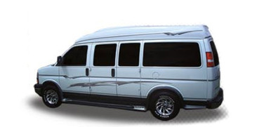PROWLER : Automotive Vinyl Graphics - Universal Fit Decal Stripes Kit - Pictured with PASSENGER VAN (ILL-610)