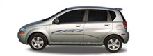 PIPELINE : Automotive Vinyl Graphics - Universal Fit Decal Stripes Kit - Pictured with SMALL HATCHBACK CAR (ILL-DF1718)