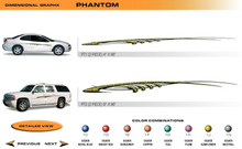 PHANTOM Universal Vinyl Graphics Decorative Striping and 3D Decal Kits by Sign Tech Media, Inc. (STM-PT)