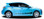 NITROUS : Automotive Vinyl Graphics - Universal Fit Decal Stripes Kit - Pictured with FOUR DOOR HATCHBACK (ILL-851)