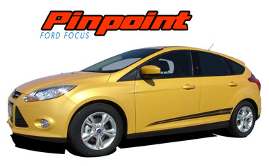 PINPOINT : 2012 2013 2014 2015 2016 2017 Ford Focus Side Door Accent Vinyl Graphics Striping Decals Kit (VGP-1708)