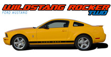 WILDSTANG ROCKER TWO : 2005 2006 2007 2008 2009 Ford Mustang Lower Rocker Panel Stripes Vinyl Graphic Decals (VGP-1186)