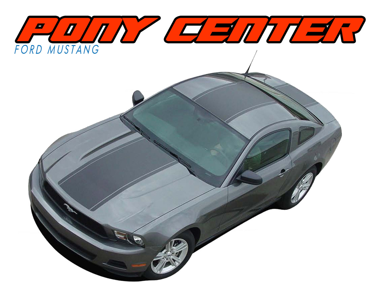 2010-2012 3M Black Carbon Fiber Ford Mustang Trunk Lid Blackout decal stripe