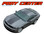 PONY CENTER : 2010 2011 2012 Ford Mustang Wide Center Hood Roof Trunk Racing Stripe Vinyl Graphics Kit (VGP-1574.1575)