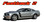 FASTBACK 2 : 2005 2006 2007 2008 2009 Ford Mustang BOSS Style Hood Side Door Vinyl Graphics Racing Stripe Kit (VGP-1459.1460)