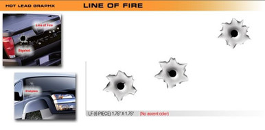 LINE OF FIRE Universal Vinyl Graphics Decorative Striping and 3D Decal Kits by Sign Tech Media, Inc. (STM-LF)