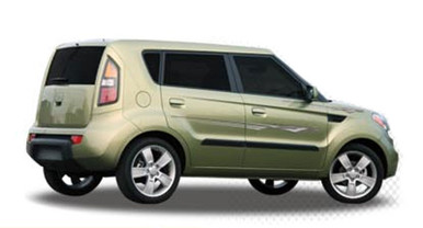 INSTIGATOR : Automotive Vinyl Graphics - Universal Fit Decal Stripes Kit - Pictured with KIA SOUL (ILL-844)