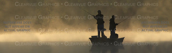 FSH-038 Fishing the Mist - Rear Window Graphic for Trucks and