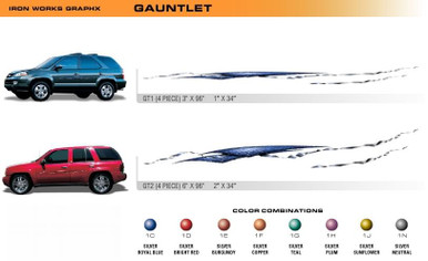 GAUNTLET Universal Vinyl Graphics Decorative Striping and 3D Decal Kits by Sign Tech Media, Inc. (STM-GT)