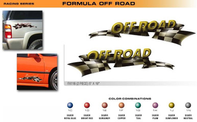 FORMULA SERIES:OFF ROAD - Premium Automotive Vinyl Graphics (STM-FX118)