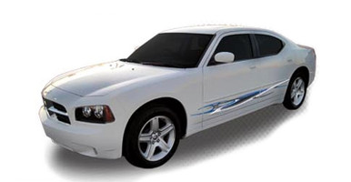 FORMULA : Automotive Vinyl Graphics - Universal Fit Decal Stripes Kit - Pictured with DODGE CHARGER (ILL-HR05)