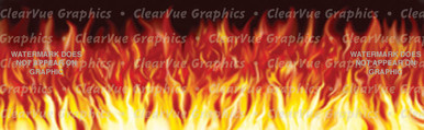 FLM-906 Flames - Rear Window Graphic for Trucks and SUV's (FLM-906)