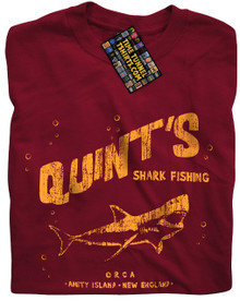 Quint's Shark Fishing T Shirt (Red)