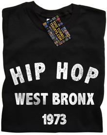 Hip Hop West Bronx 1973 T Shirt (Black)