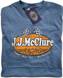J J McClure (The Cannonball Run) T Shirt (Blue)