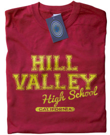 Hill Valley High School T Shirt (Red)