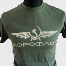 Aeroflot T Shirt (Green)