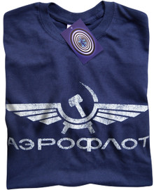 Aeroflot T Shirt (Blue)