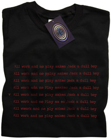 The Shining (All work and no play) T Shirt (Black)