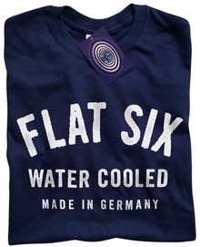 Flat Six Water Cooled T Shirt (Blue)