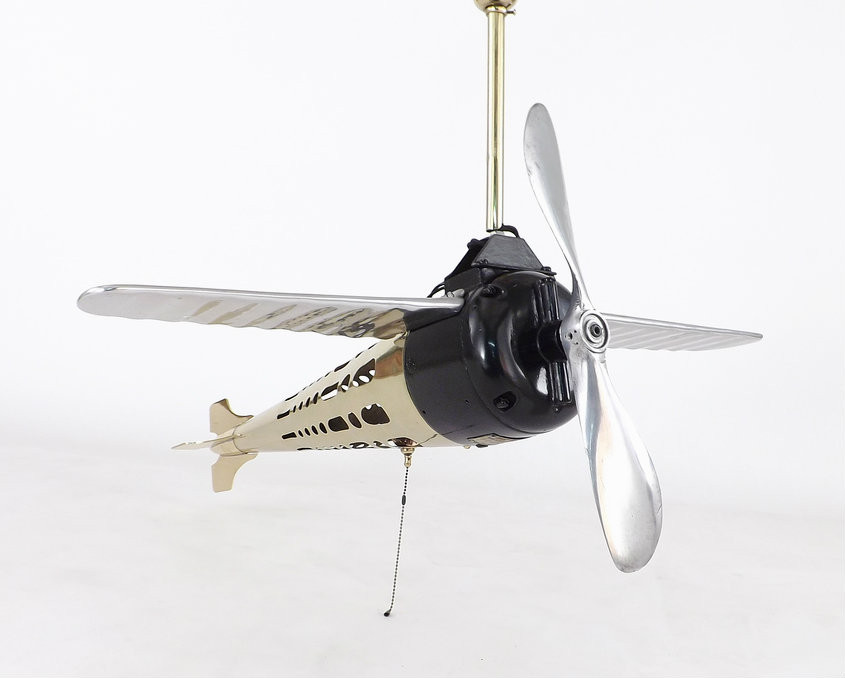 No. 1 Fan O Plane Restored Brass Fuselage antiquefanparts