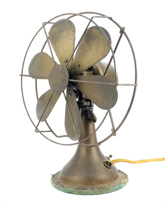 Original 9" Diehl 6 Blade Front Oscillator antiquefanparts