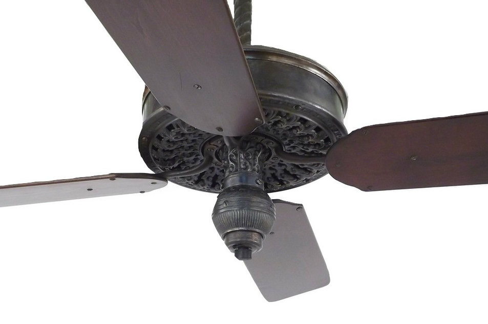 Original 1908 Emerson Fern Leaf Ceiling Fan Reconditioned