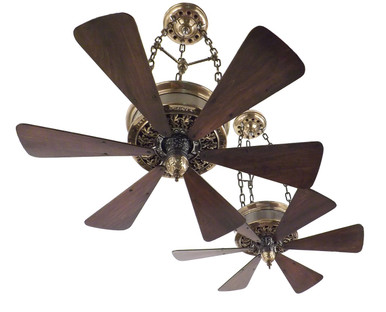 Pair Custom 1916 Emerson Chain Hung Ceiling Fans Antiquefanparts