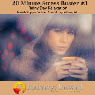 Stress relief hypnosis download MP3, rain sounds, relaxation.
