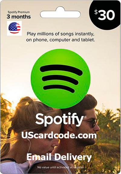 $30 USA Spotify Gift Card, Email Delivery