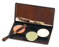 DermUs Eye Shadows (3) with Black Magnetic Compact