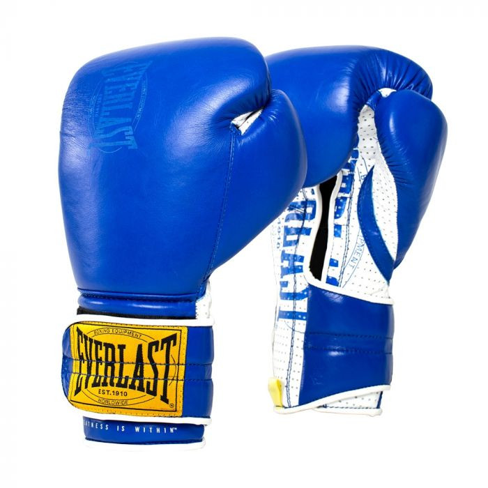 Everlast Boxing 1910 Fight Gloves Lace Blue