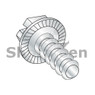 Slotted Indented Hex Washer Self Tapping Screw Type B Fully Thread Serrated